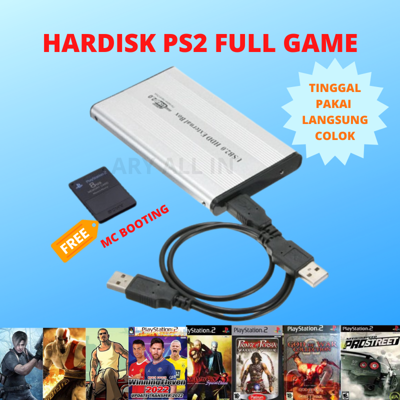 harddisk ps2 FULL Game FREE Mc Booting untuk semua jenis ps TINGGAL PAKAI
