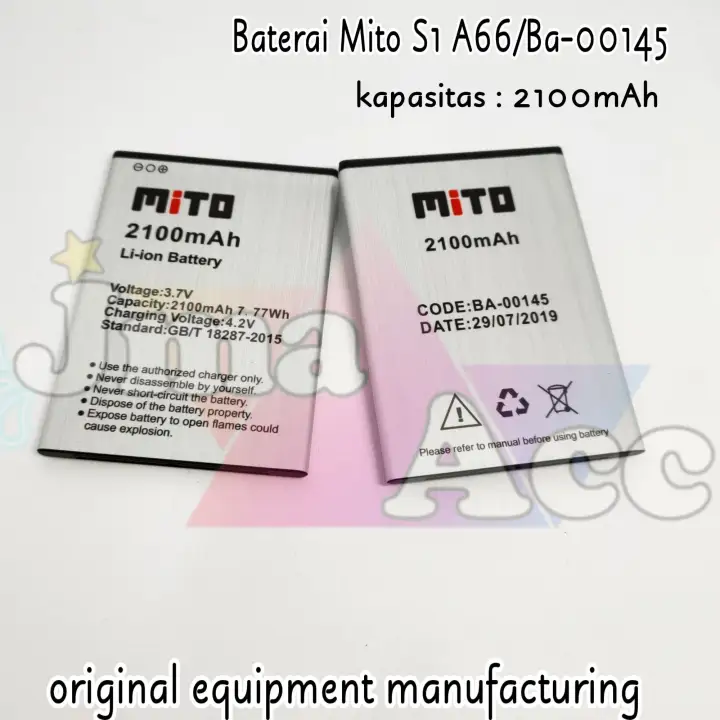 Baterai Original Mito S1 A66 Ba 00145 Ba00145 Battery Lazada Indonesia