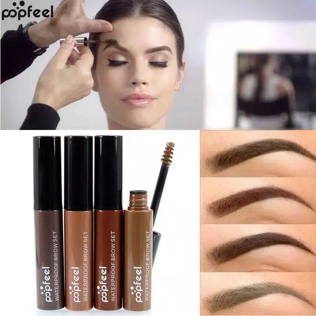 Makeup Korean Cream Eyebrow Dye Mascara Brown Dark Tools IPCS MASKARA KOREA KRIM ALIS MATA