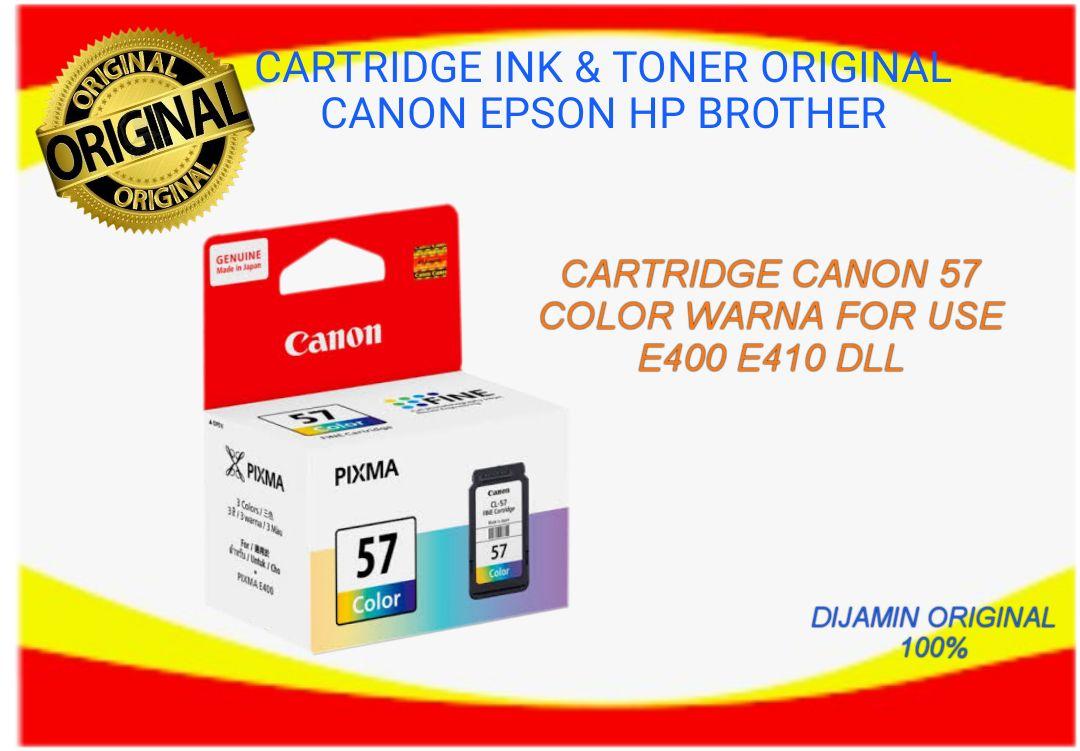 TINTA CARTRIDGE CANON CL 57 CL57 COLOUR COLOR WARNA FOR USE PRINTER