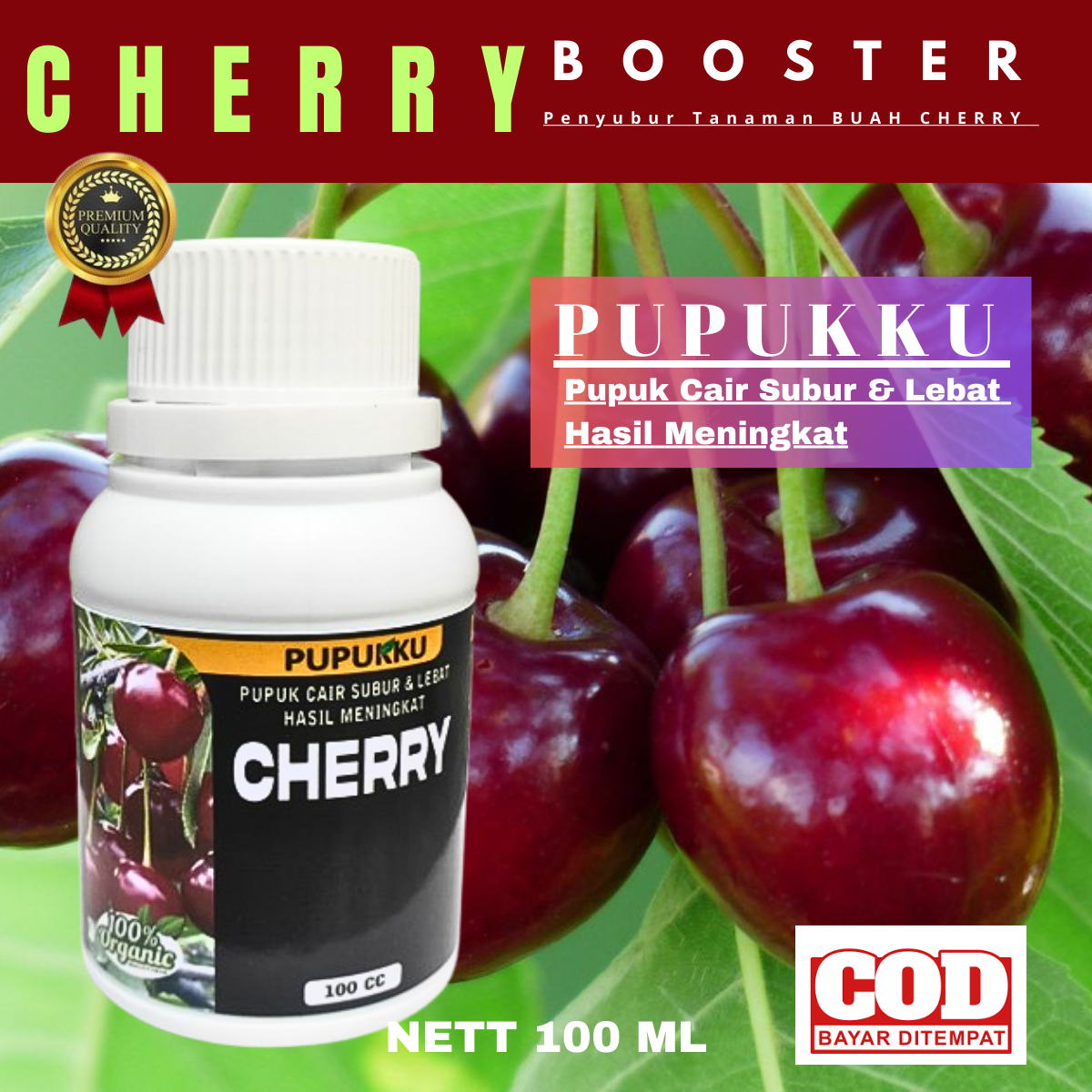 Pupuk Buah Cherry Cepat Berbuah Lebat Booster Buah Cherry Pupuk ...