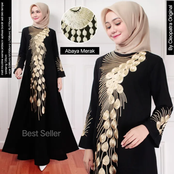 Gamis Abaya Turky Gamis Arabian Gamis Hitam Gamis Bordir Gamis Arab Lazada Indonesia