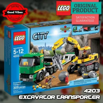 lego city excavator and truck