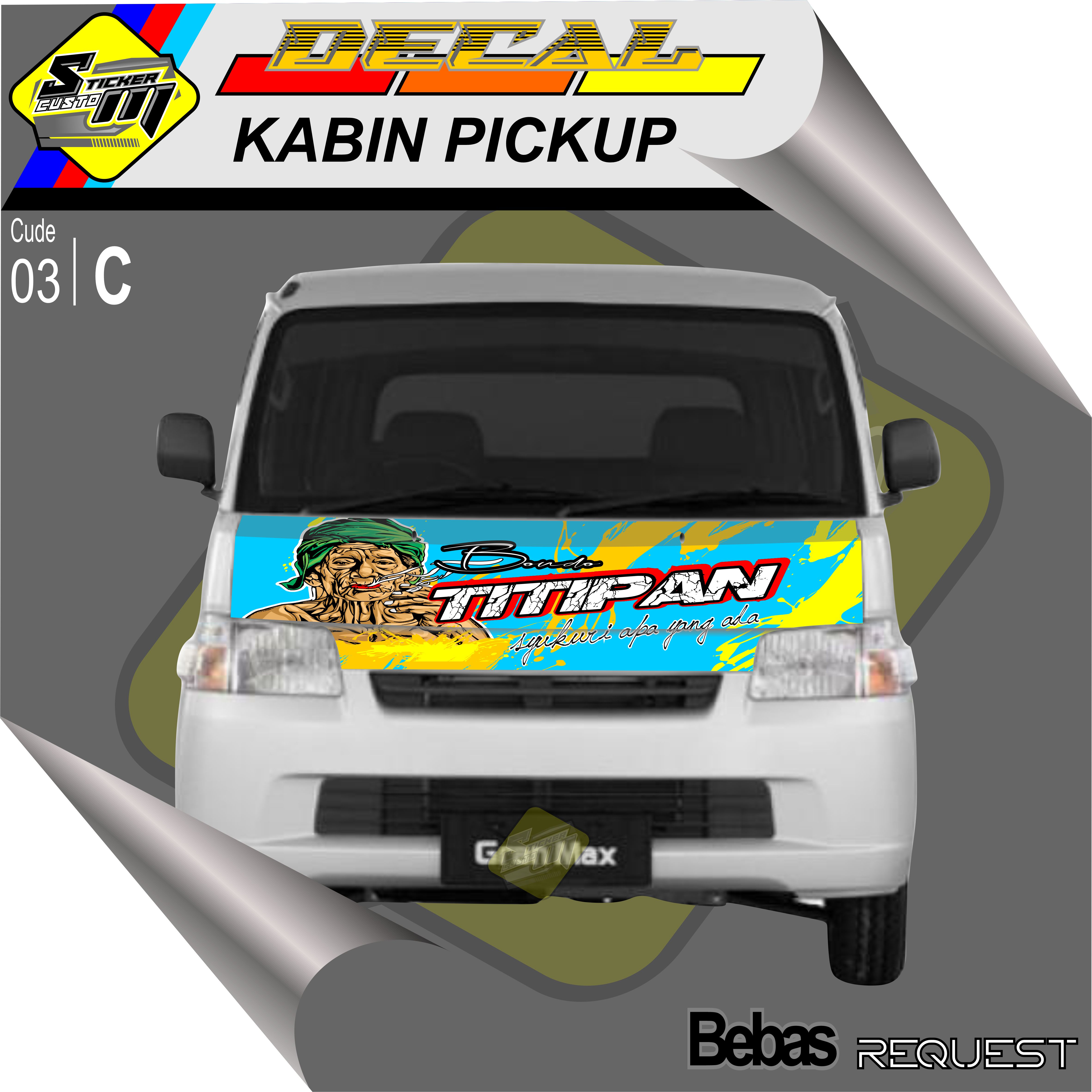 DECAL STICKER KABIN PICKUP GRANDMAX sticker variasi all pickup new 03 ...