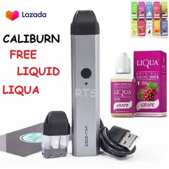 New Uwell Caliburn Pod Starter Kit Free Liquid Liqua Lazada