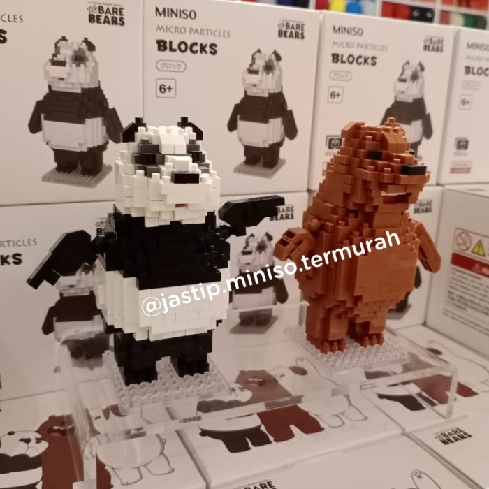 lego we bare bears miniso