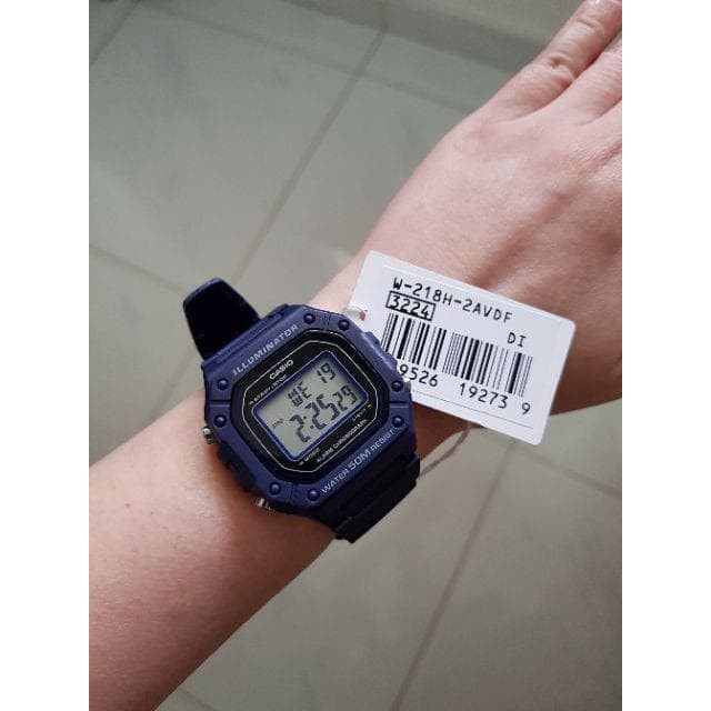 Jam Tangan Casio W-218H-2AVDF Original Garansi Resmi | Lazada Indonesia