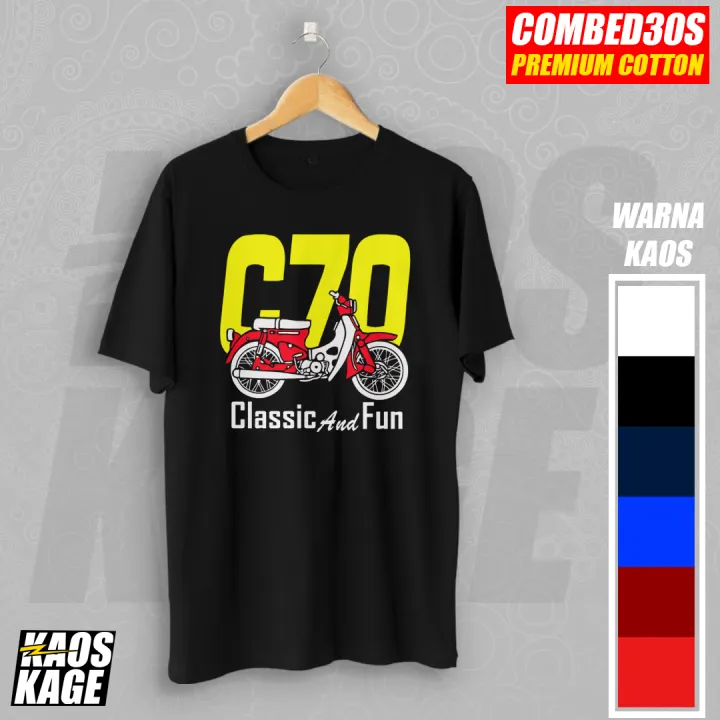 Kaos Baju C70 Classic And Fun Cotton Combed 30s Kaos Distro Pria Kaos Otomotif Kaos Pria Kaos Lengan Pendek Kaos Wanita Kaos Pria Keren Kaos Motor Lazada Indonesia