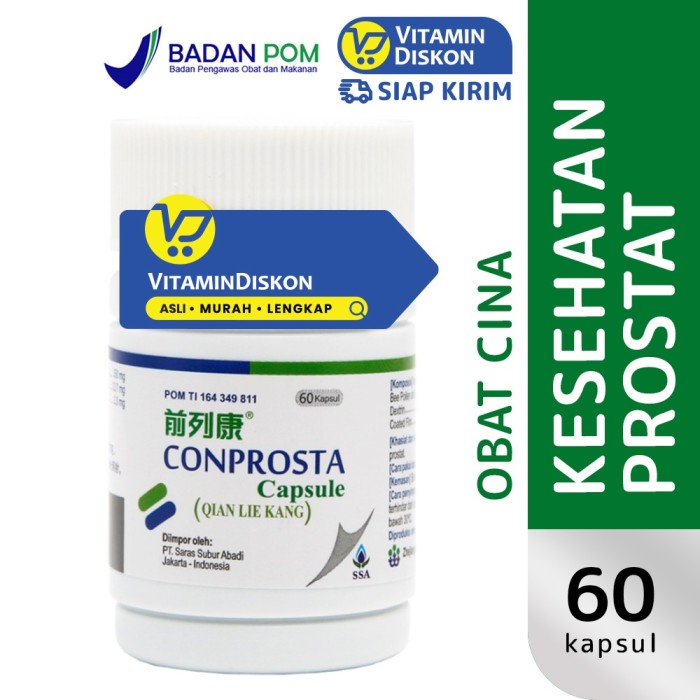 CONPROSTA QIAN LIE KANG MEMBANTU MEMELIHARA KESEHATAN PROSTAT - 60 CAPS ...
