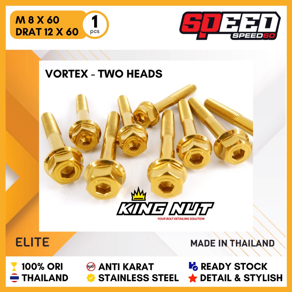 Probolt Baut M 8 x 60 Drat 12 x 60 Vortex Elite 2 Kunci Baut Probolt ...