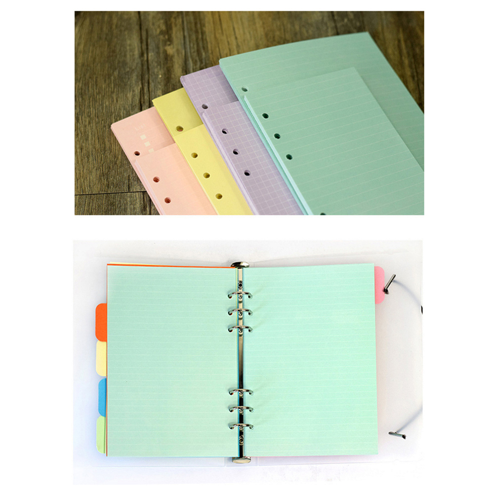 RUNAWAY Purple A5 A6 Monthly Weekly 40 Sheets Notebook Paper Binder Inside Page Loose Leaf Paper Refill Paper Refill