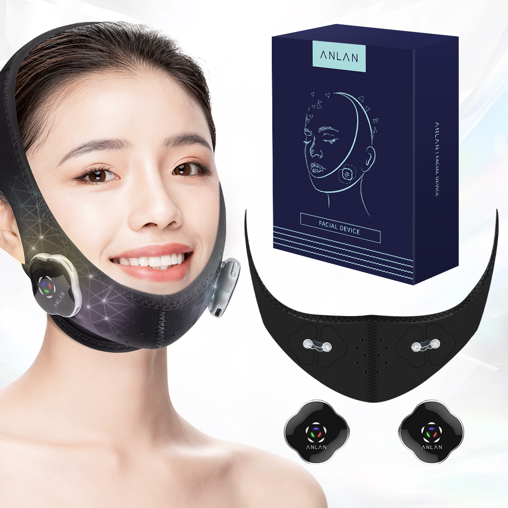 [Garansi 1 Tahun]ANLAN EMS Merampingkan Bentuk Wajah Masker Tidur