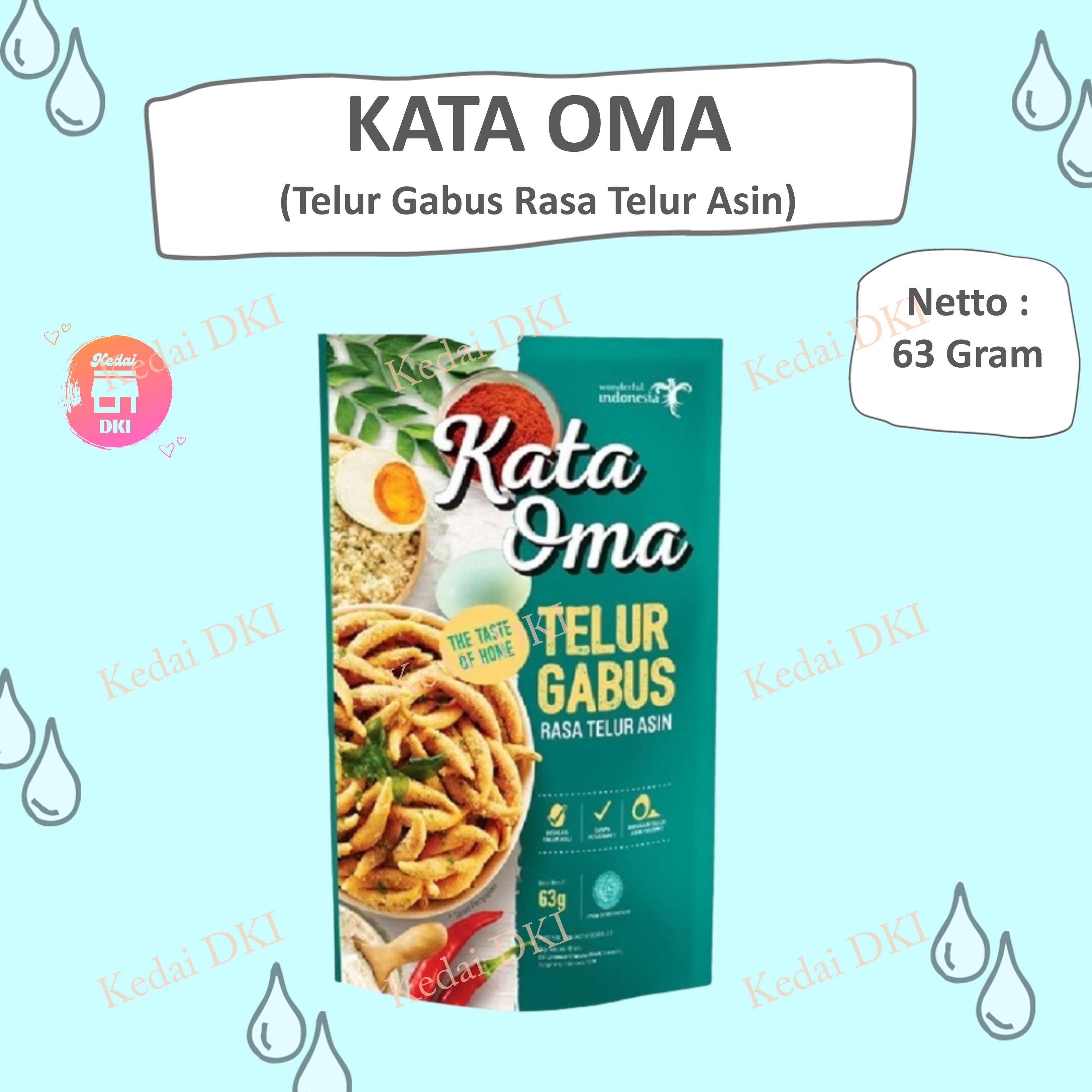 Terlaris Terpercaya Kata Oma Telur Gabus 4 Varian Rasa Lazada Indonesia