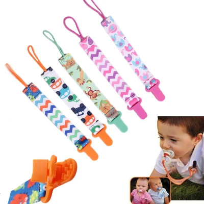 DFIG Print Toys Holder Teether Anti-drop clip Cartoon Dummy Pacifier Chain Nipple Holder Baby Pacifier Pacifier Clip