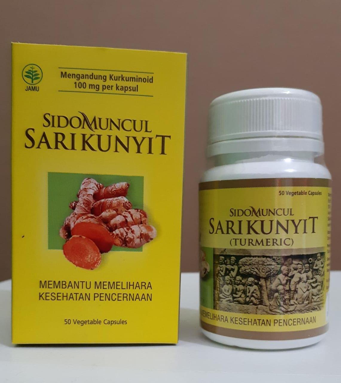 Sidomuncul Sari Kunyit 50 Kapsul Turmeric Sari Kunyit Sido Muncul Pencernaan Lazada Indonesia 1079