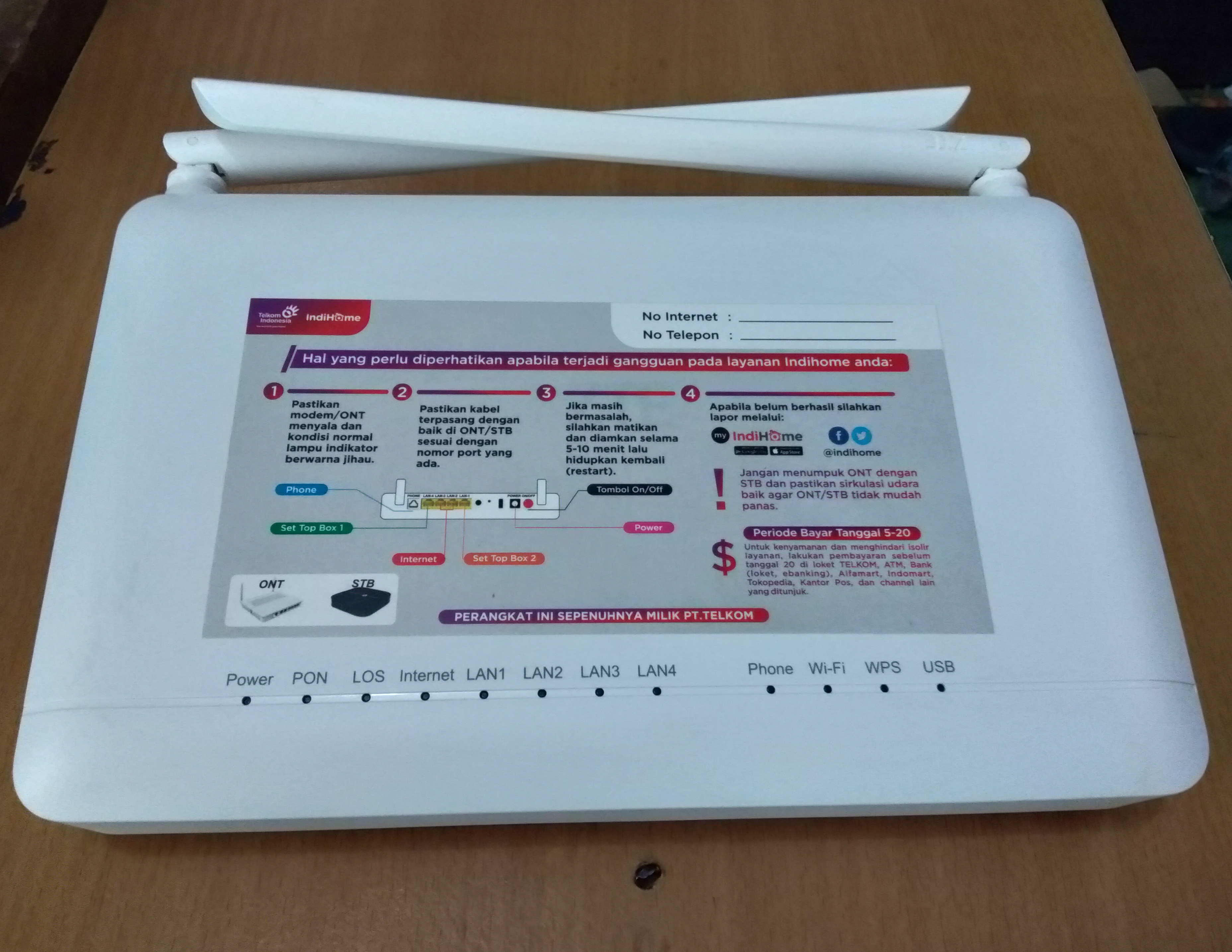 modem router wireless ZTE F670L Lazada Indonesia