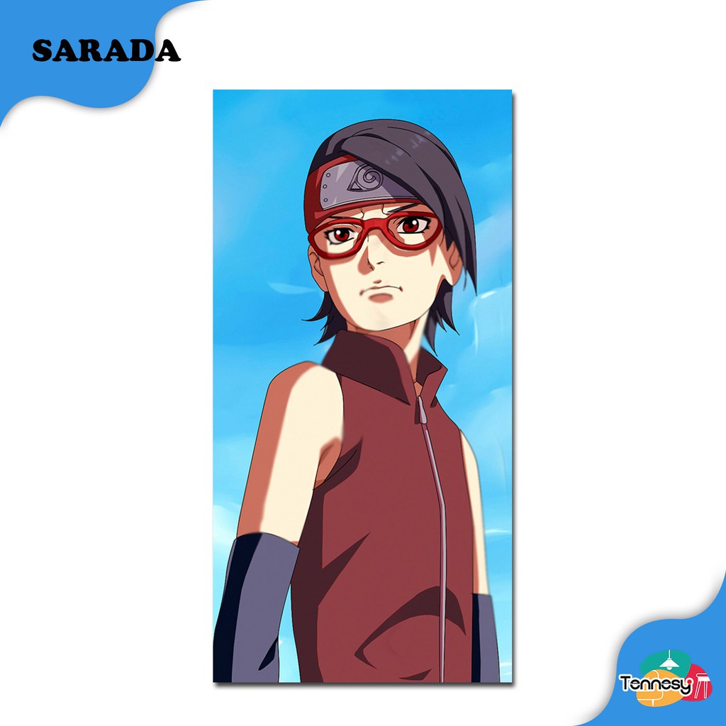 HIASAN DINDING BORUTO SARADA MITSUKI NARUTO 15x30CM WALL DECOR