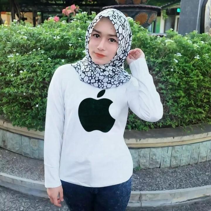 TERBARU!!! JESLYN.FASHION T-SHIRT/KAOS WANITA TANGAN PANJANG APLE /KAOS BAJU CEWEK MURAH/ATASAN ABG/KAOS OBLONG DISTRO/TUMBLR TEE