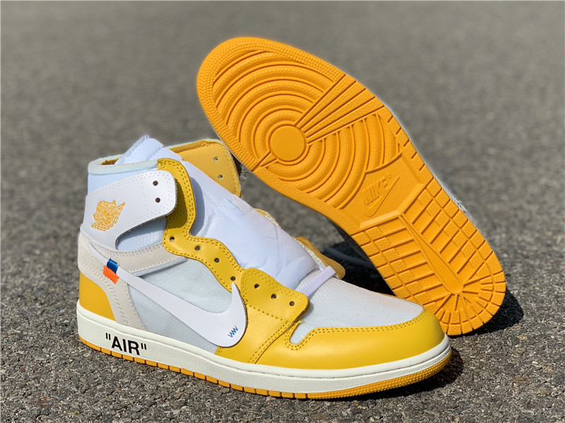new off white jordan 1 yellow