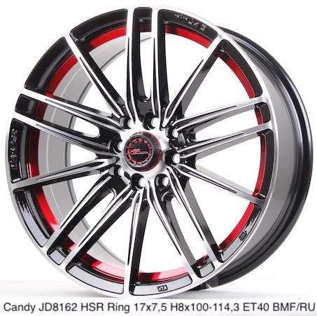 Velg Jazz Vios Mobilio Livina Ignis Avanza Livina Xenia Ring 17 Black Polish Red