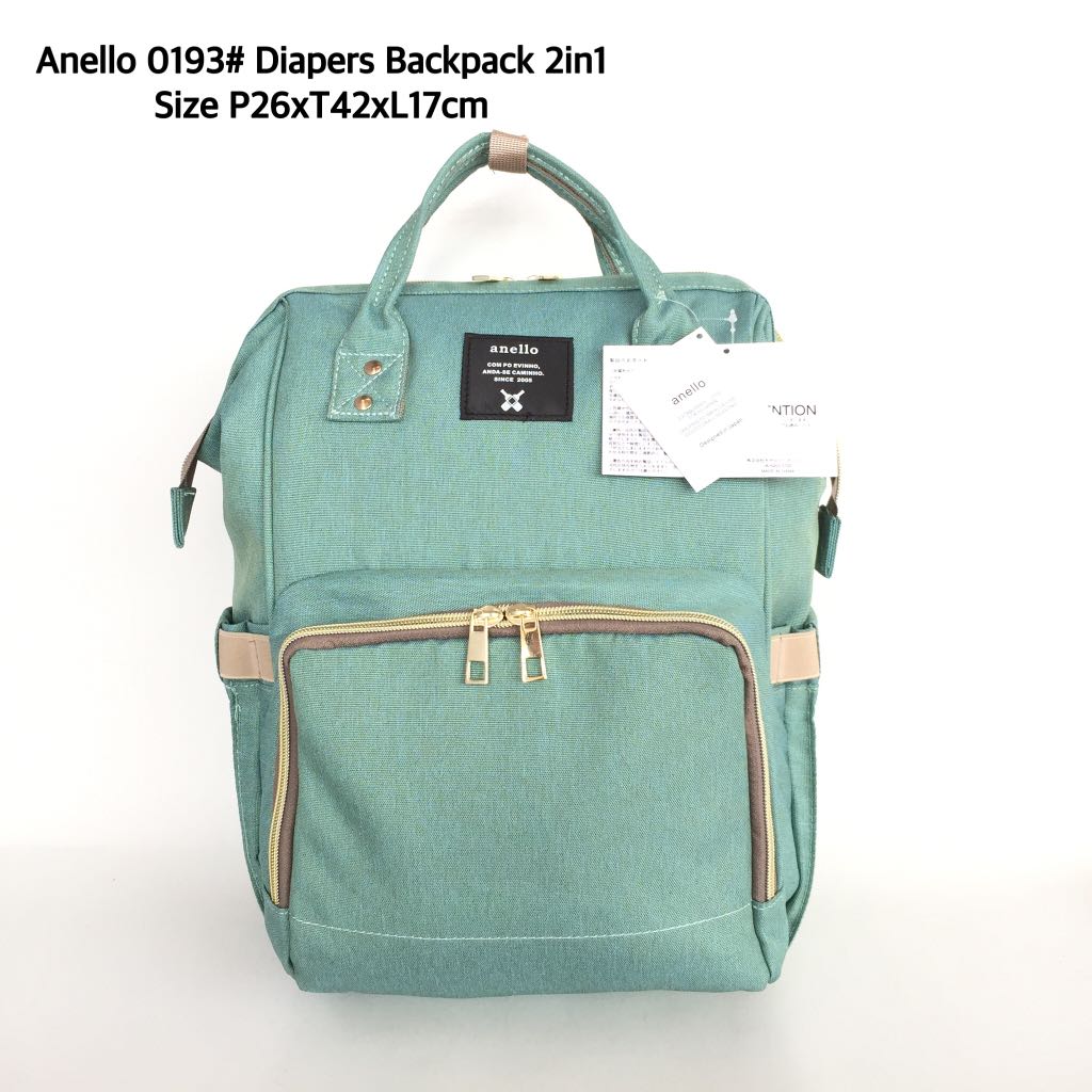 Tas Perlengkapan Bayi Anelo Ransel Anello Asli Backpack Bag Pelajar