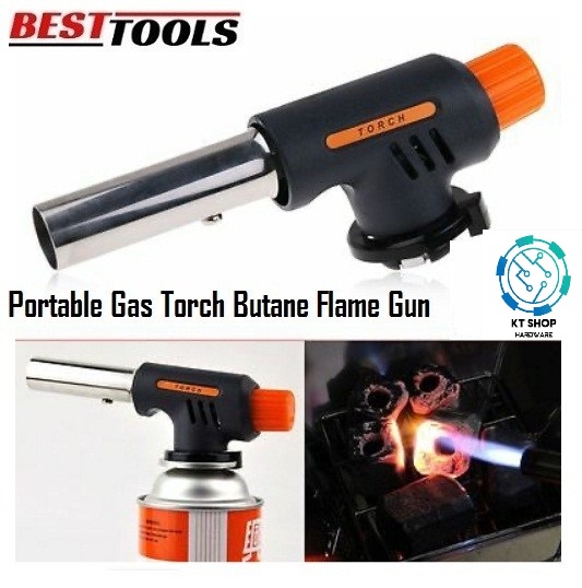 Kepala Gas Portable Pematik Api Gas Torch Butane Flame Gun Fire Torch