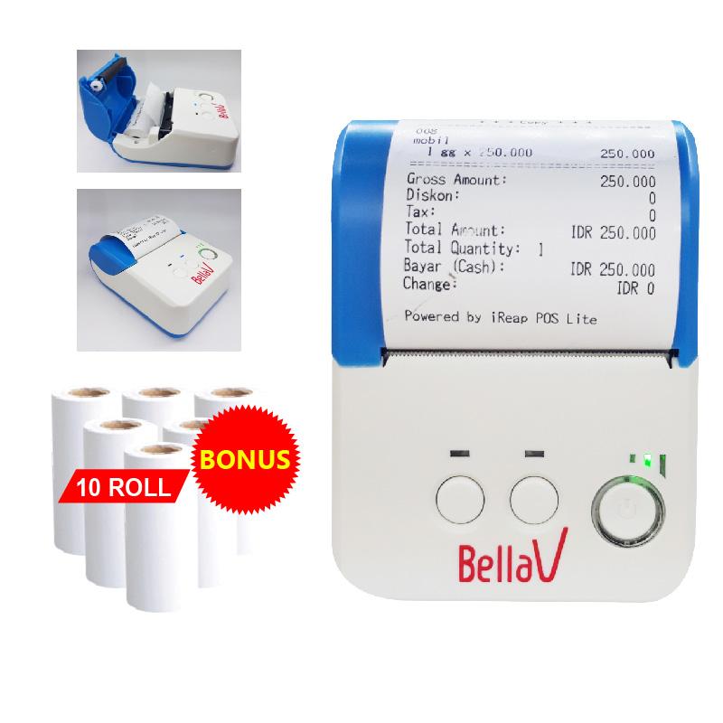 Printer Bluetooth bellav ZCS 05 support Paytren + 10 Roll Kertas