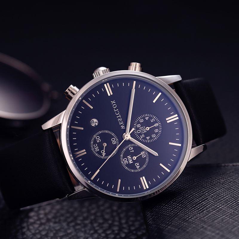 2018 Bercahaya jam tangan pria minimalis Jam tangan pria ikat pinggang Tahan Air murid fashion populer Olah Raga Kulit asli Buatan Lokal Jam Tangan