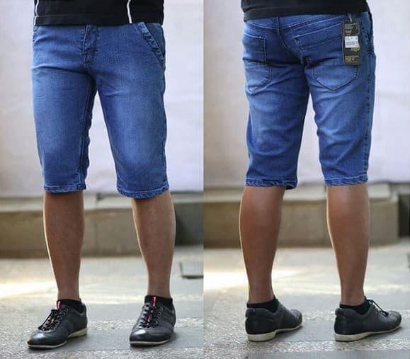 COD - Celana pendek jeans pria JUMBO / BIG SIZE Ukuran besar 37-44
