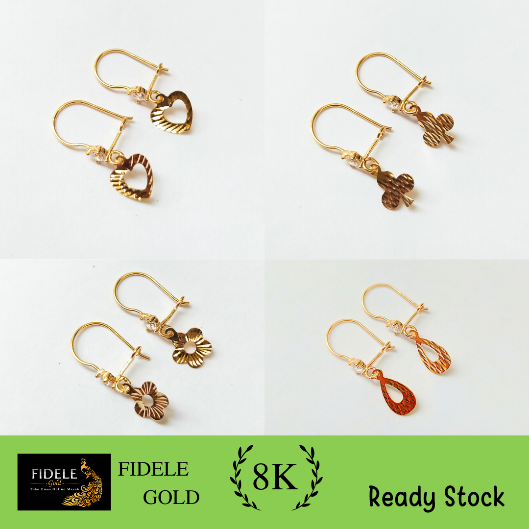 Anting desi simple ringan anting remaja anting anak anting dewasa 8k ...