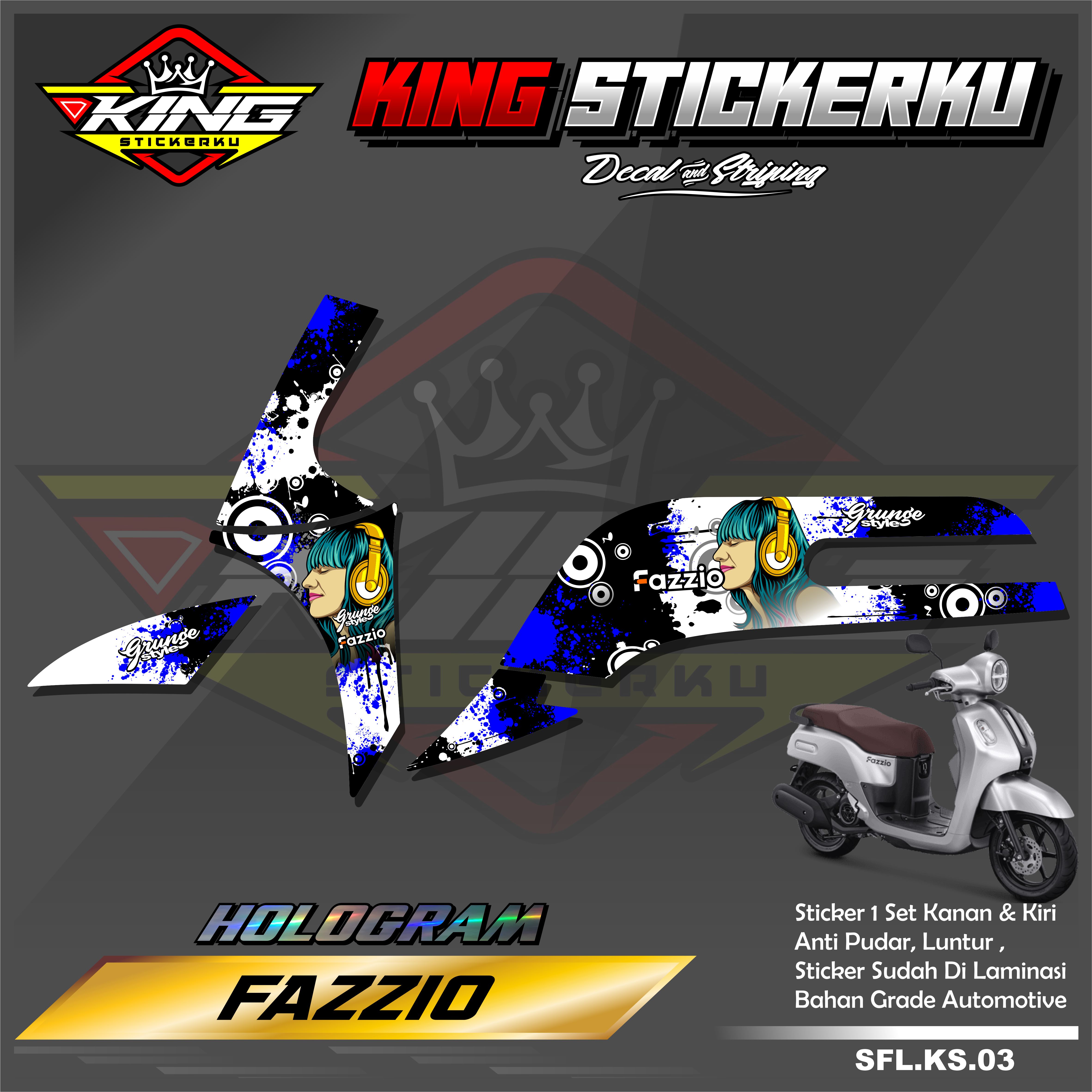 Sticker Striping Lis Variasi Fazzio - Stiker Striping Aksesoris Motor ...