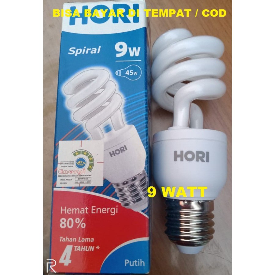 Hori Lampu Spiral Watt Warm White Tornado Terang Lampu Spiral Lampu Ulir Lampu Tornado