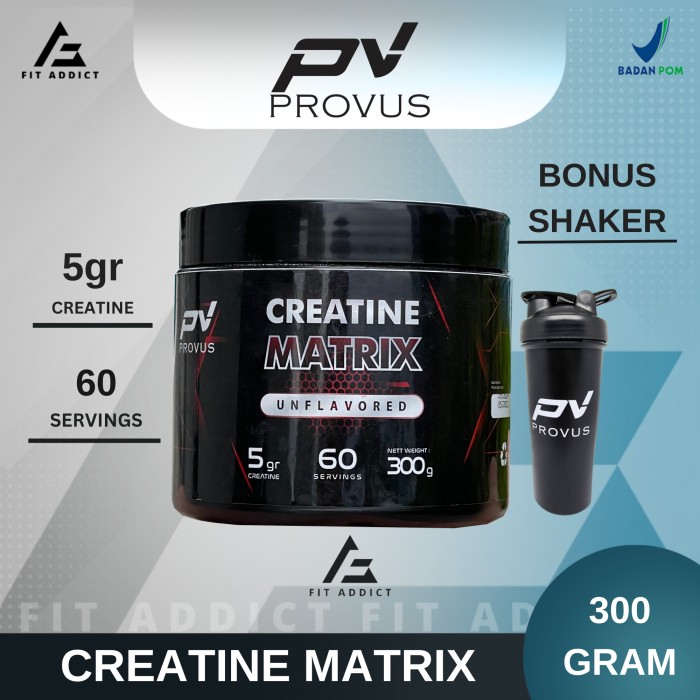 Provus Creatine Matrix 300gr 300 Gram 60 Serving Creapure Monohydrate Lazada Indonesia 8906