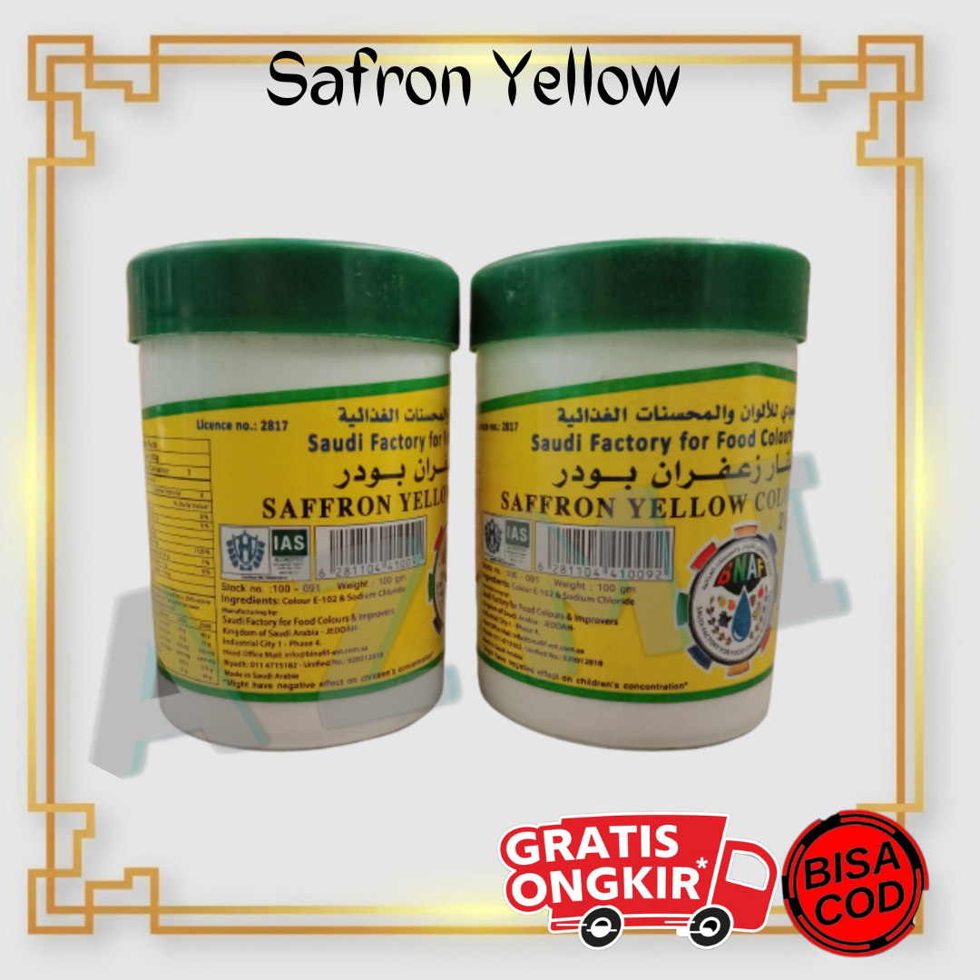 Saffron Yellow Color Powder / Zafaron / Safron / Zafaran Lazada Indonesia
