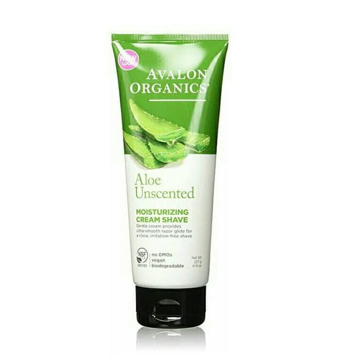 Avalon Organics Moisturizing Cream Shave Aloe Unscented 227gr