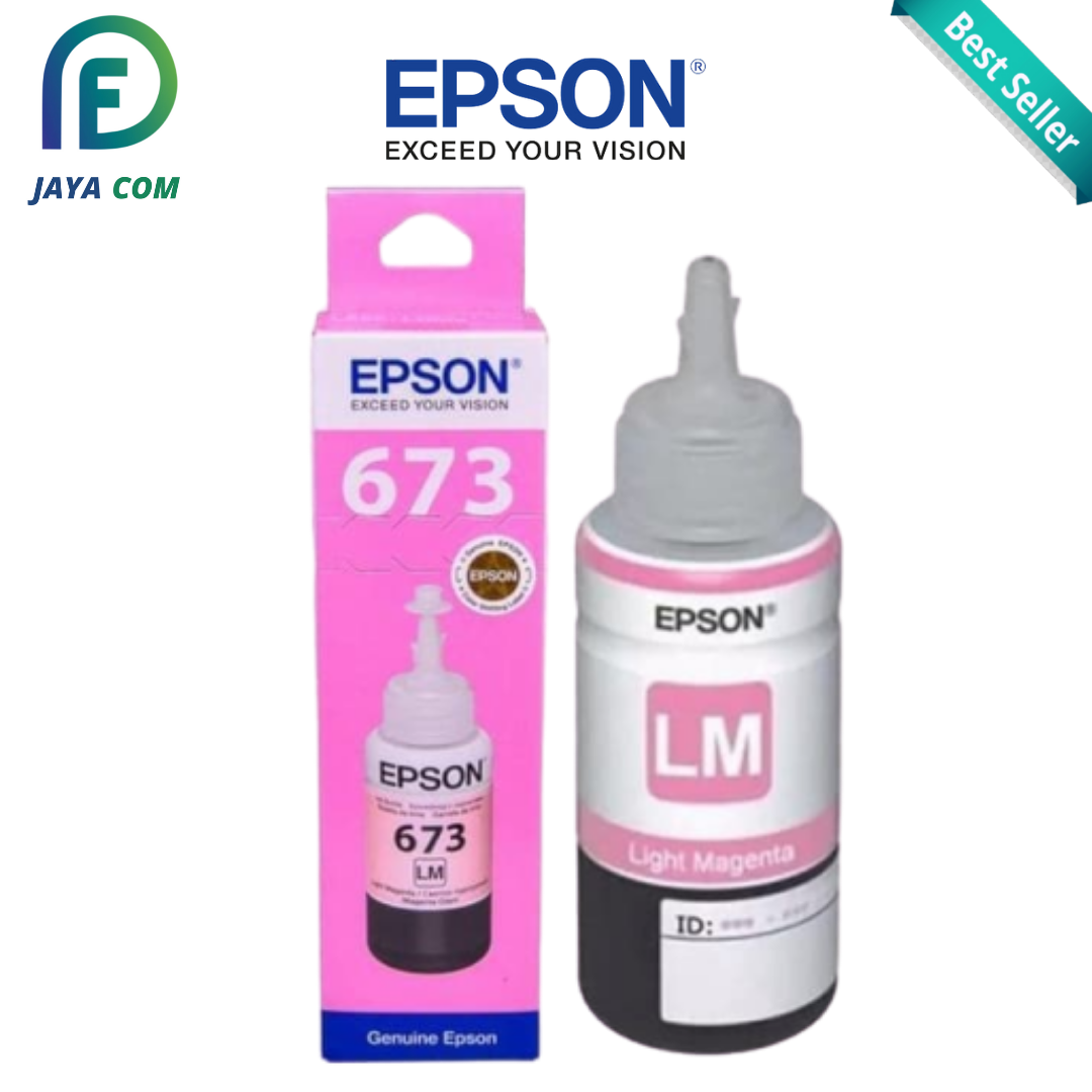 Tinta epson 673 original BK C M Y LC LM L800 L805 L850 L1800 | Lazada  Indonesia