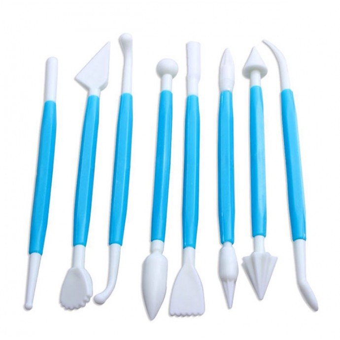 Modeling tools set 8 plastic modeling tools alat fondant clay Lazada