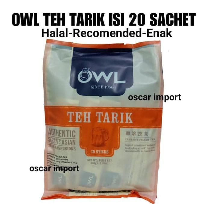 OWL TEH TARIK SINGAPORE ISI 20 BONUS GELAS ⭐⭐⭐⭐⭐ Lazada Indonesia