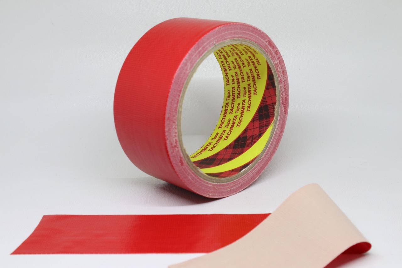 CLOTH TAPE/LAKBAN KAIN WARNA MERAH TACHIMITA BERKUALITAS