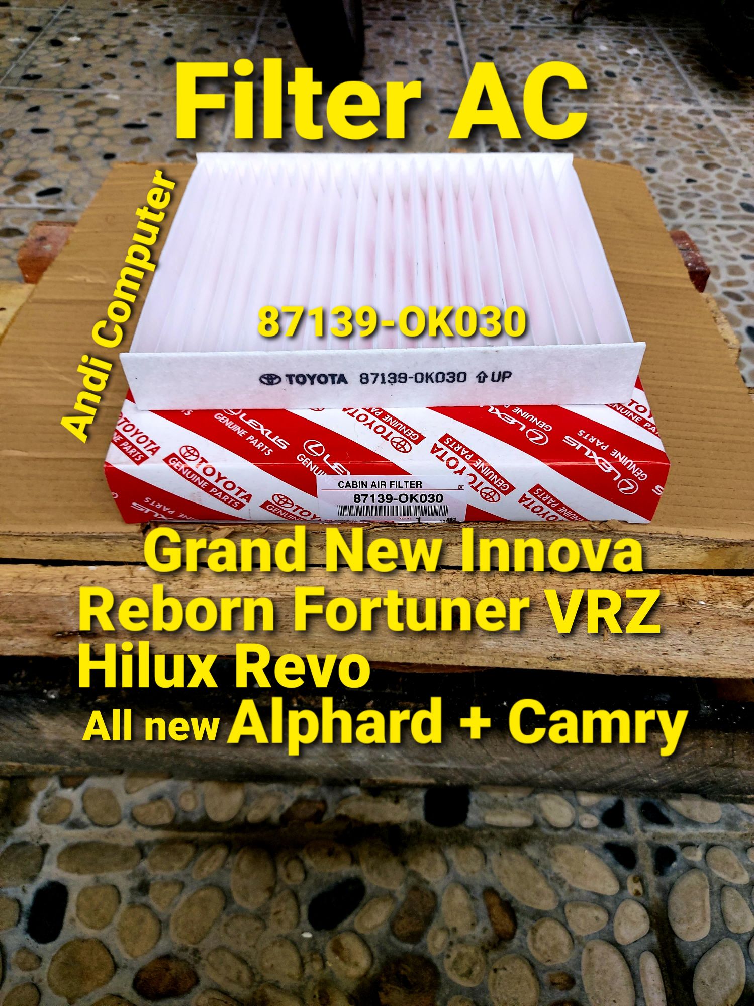 Filter AC Innova Reborn Ribon Fortuner VRZ Grand New Innova 2016 Skrg