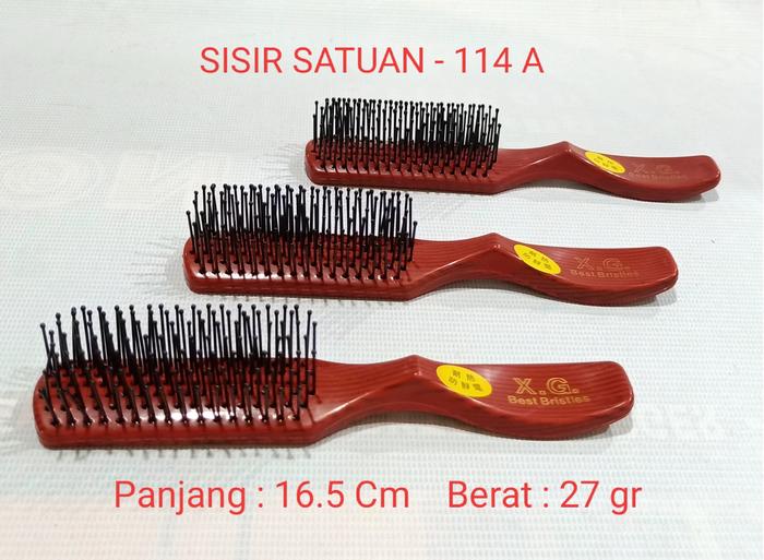 Sisir blow catok gulung keriting oval kayu 114-A satuan bahan Premium