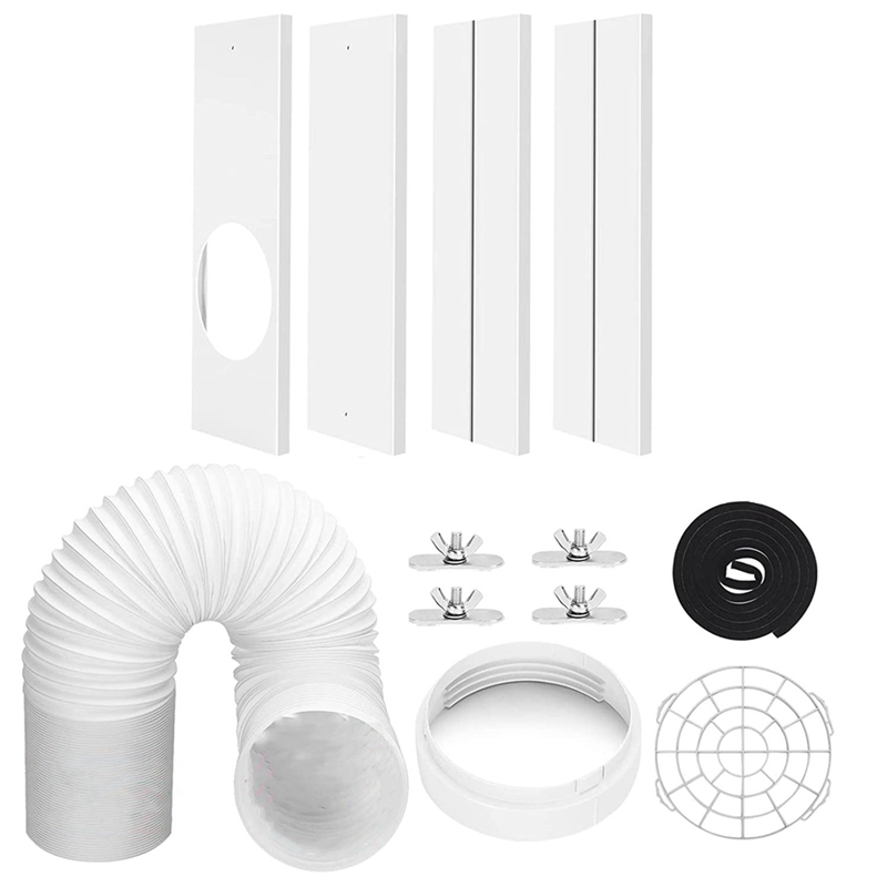 Portable Air Conditioner Window Kit with Hose Adjustable Window Seal