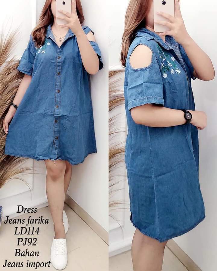 Dress Jeans dewasa , jumbo, lingkar 