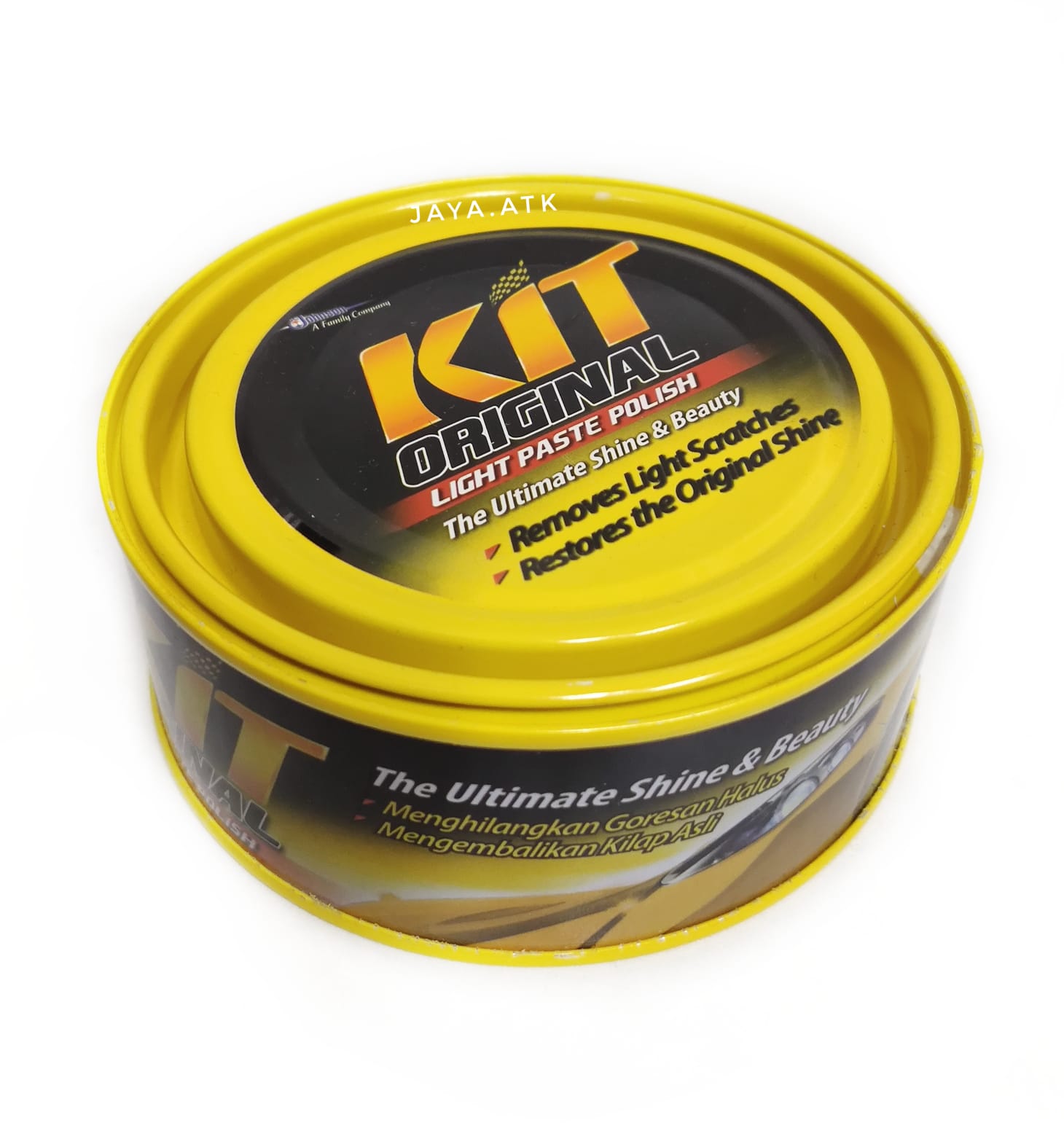 KIT WAX POLES MOBIL KALENG KUNING 225 GR KIT LIGHT PASTE ORIGINAL