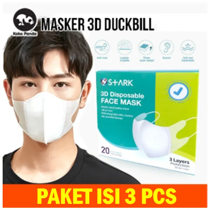 Paket Isi 3 Masker Duckbill Masker Mulut Pria Masker Mulut Duckbill Dewasa Masker Kesehatan Masker Medis Masker Mulut Putih Masker Mulut Hitam Bisa Cod Lazada Indonesia
