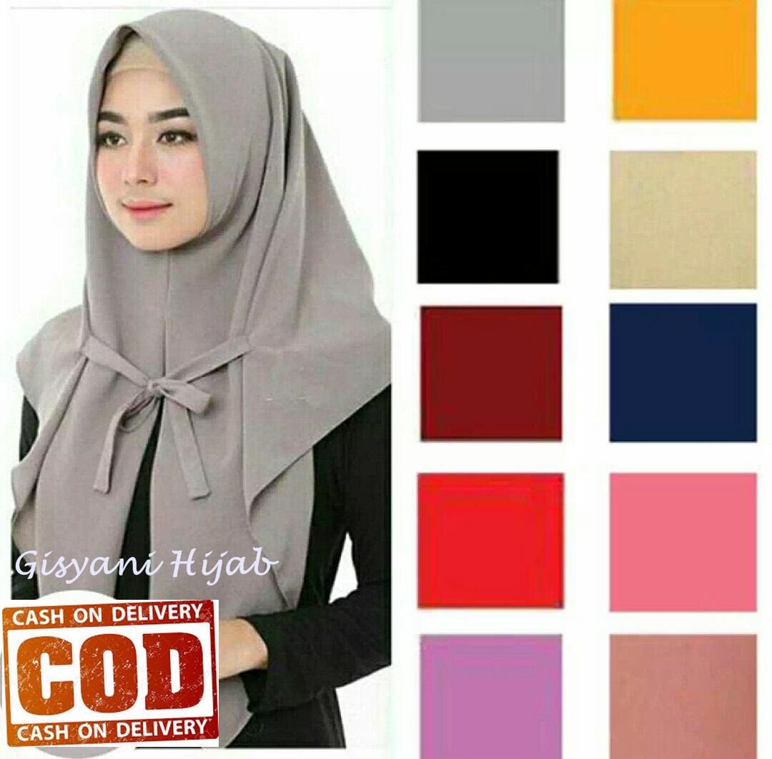 Jilbab Instan Segitiga Tali (COD) by Gisyani Hijab