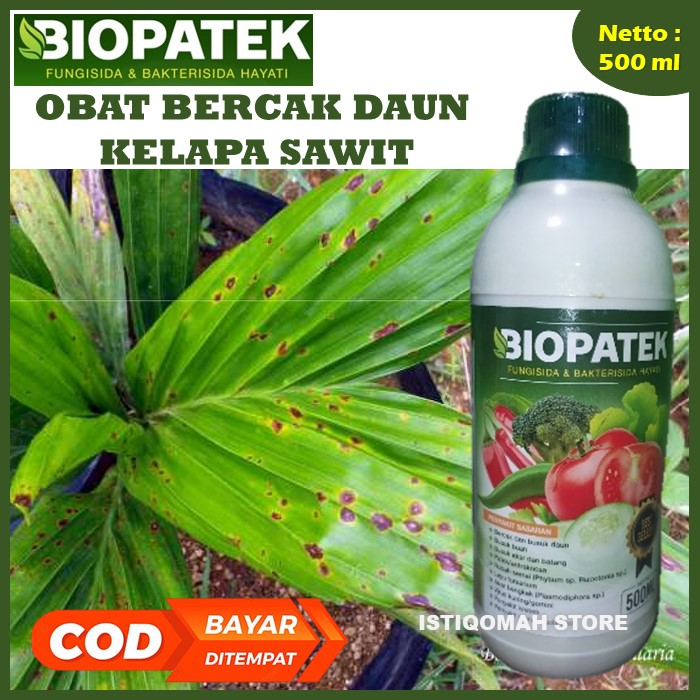 Biopatek Ml Fungisida Bakterisida Hayati Obat Bercak Daun Kelapa