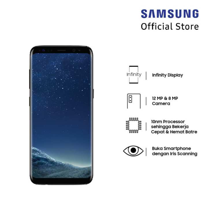 Samsung Galaxy S8+ - Midnight Black - 4GB/64GB - 6.2"
