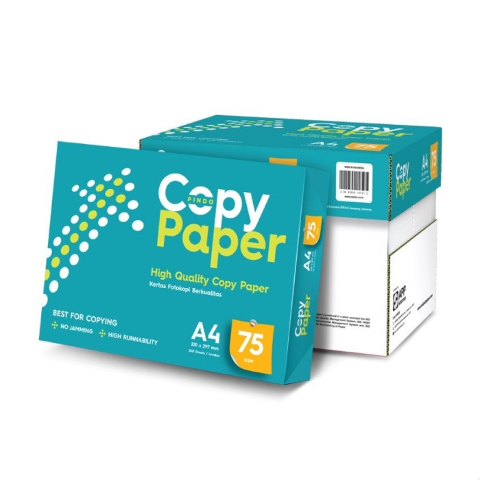 Copy Paper Kertas Fotocopy Kertas Hvs A4 75 Gram 1 Rim Copy Paper