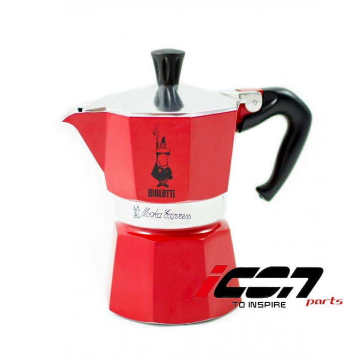 Bialetti Moka Express Red Moka Pot 